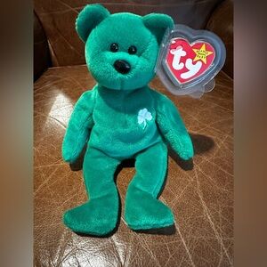 Ty Beanie Baby Erin The Bear 1997 Retired Plush Toy
